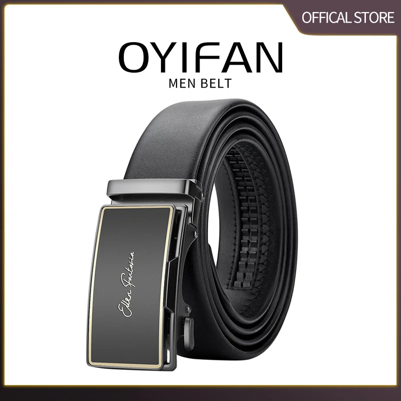 Leather Belt Men Genuine Leather Belt for Men Mens Belts Waistband Male Man Waist Automatic belts Business belts - 6