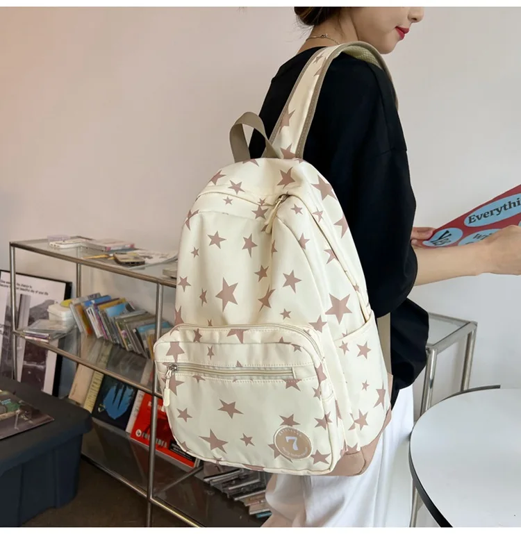 Kawaii Starry Large Capacity Harajuku College Backpack