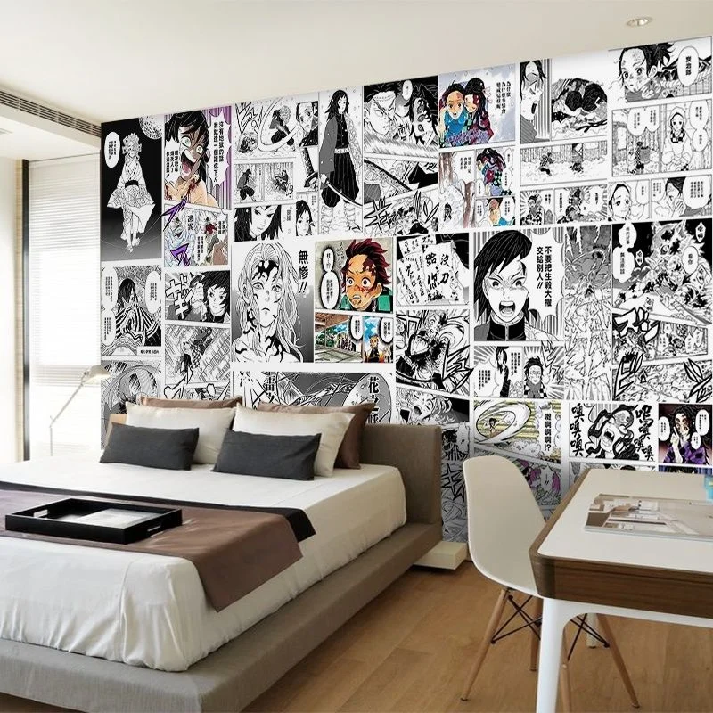 Anime Stickers Self-adhesive Cartoon Wall Decorations 20/30/40pcs 21X30cm