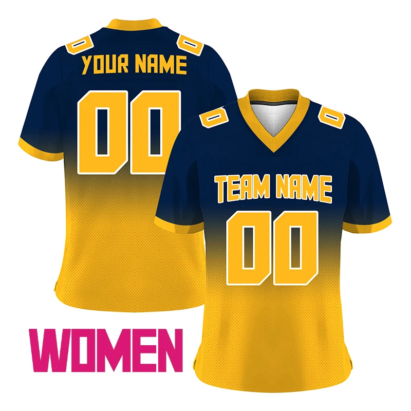 American Football Shirt 2022 2023 Women Rugby Gaa Blouse Custom Soccer