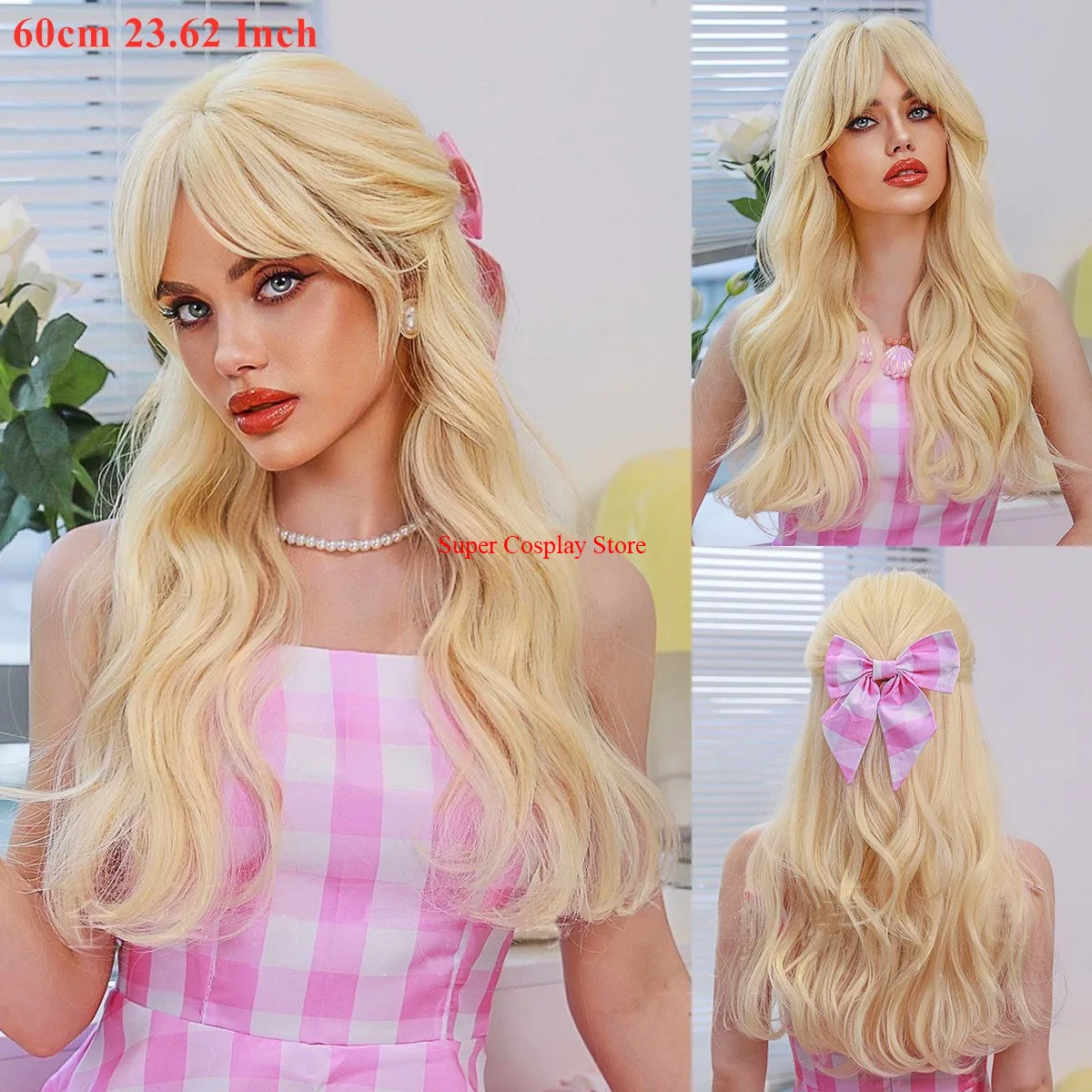 Костюм для косплея из фильма для девушек, парик с длинными волосами Barbi Hunman, термостойкий Плетеный парик Synthet на Хэллоуин, фотореквизит