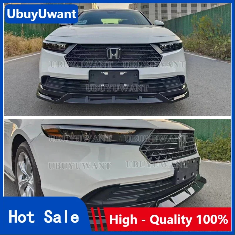 Per Il Più Nuovo Accord Honda 11Th Generation 2023 + Car Styling Materiale Pp Spoiler Anteriore Anteriore Protezione Paraurti Labbro Anteriore