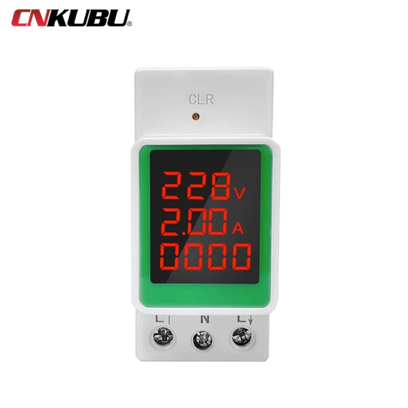 Misuratore Di Guida Ca Combinato Con Grado Elettrico Ad Alta Precisione Voltmetro Elettrico Monofase Per Uso Domestico Voltmetro A Tre Display