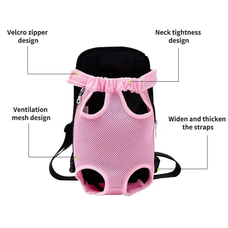 Pet Carrier Backpack 1PC Adjustable Cat Chest for Outdoor Hiking Camping