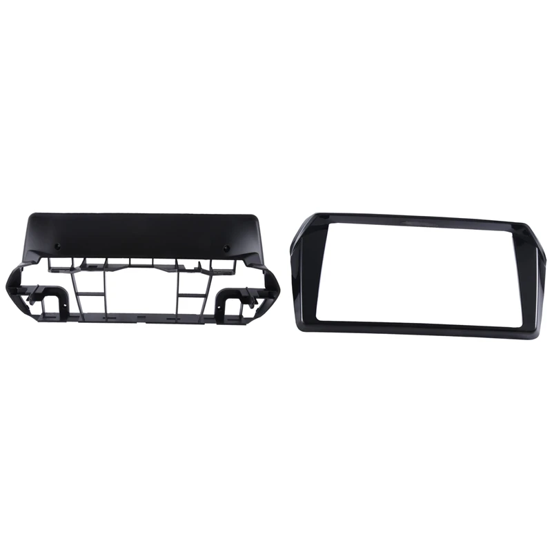 1 Pz Autoradio Fascas Accessori Auto Neri Per Peugeot 2008 P24 Peugeot 208 P21 2019-2023 Adattatore Pannello Stereo Da 9 Pollici