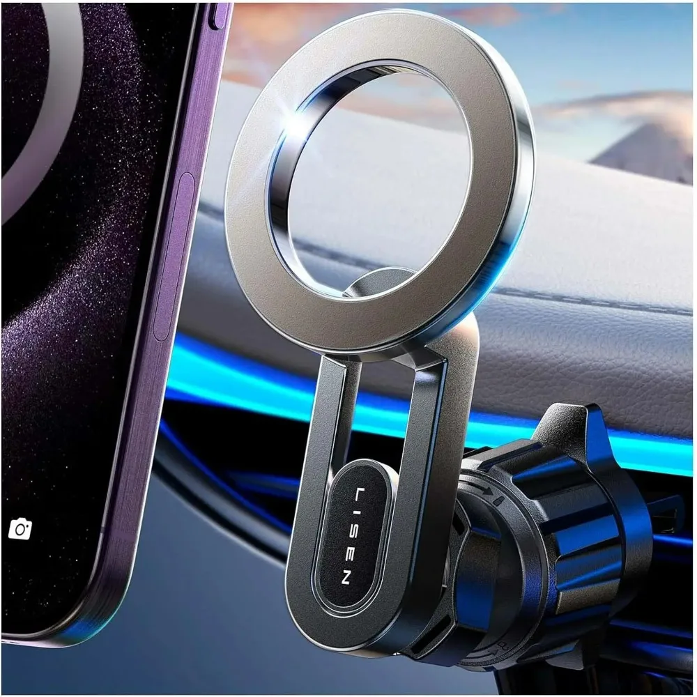 LISEN for Magsafe Car Mount Vent Magnetic Phone Holder for Car Vent, [30X Powerful Pro] for Magsafe Car Vent Phone Mount