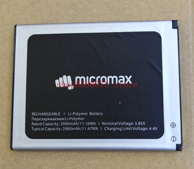 

3,85 В 2900 мАч 100% Новый аккумулятор для телефона Micromax ACBPR29M02 новый аккумулятор