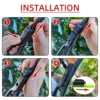 Car Wiper For Top Lock Push Buttom Arm Windshield Wipers Blades Universal Soft Rubber Frameless Bracketless 13" to 28" 24" 26" 4