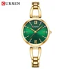 CURREN Luxury Elegance Ladies Watch with Sparkling Rhinestones Simple Quartz Stainless Steel Bracelet Wristwatch 3