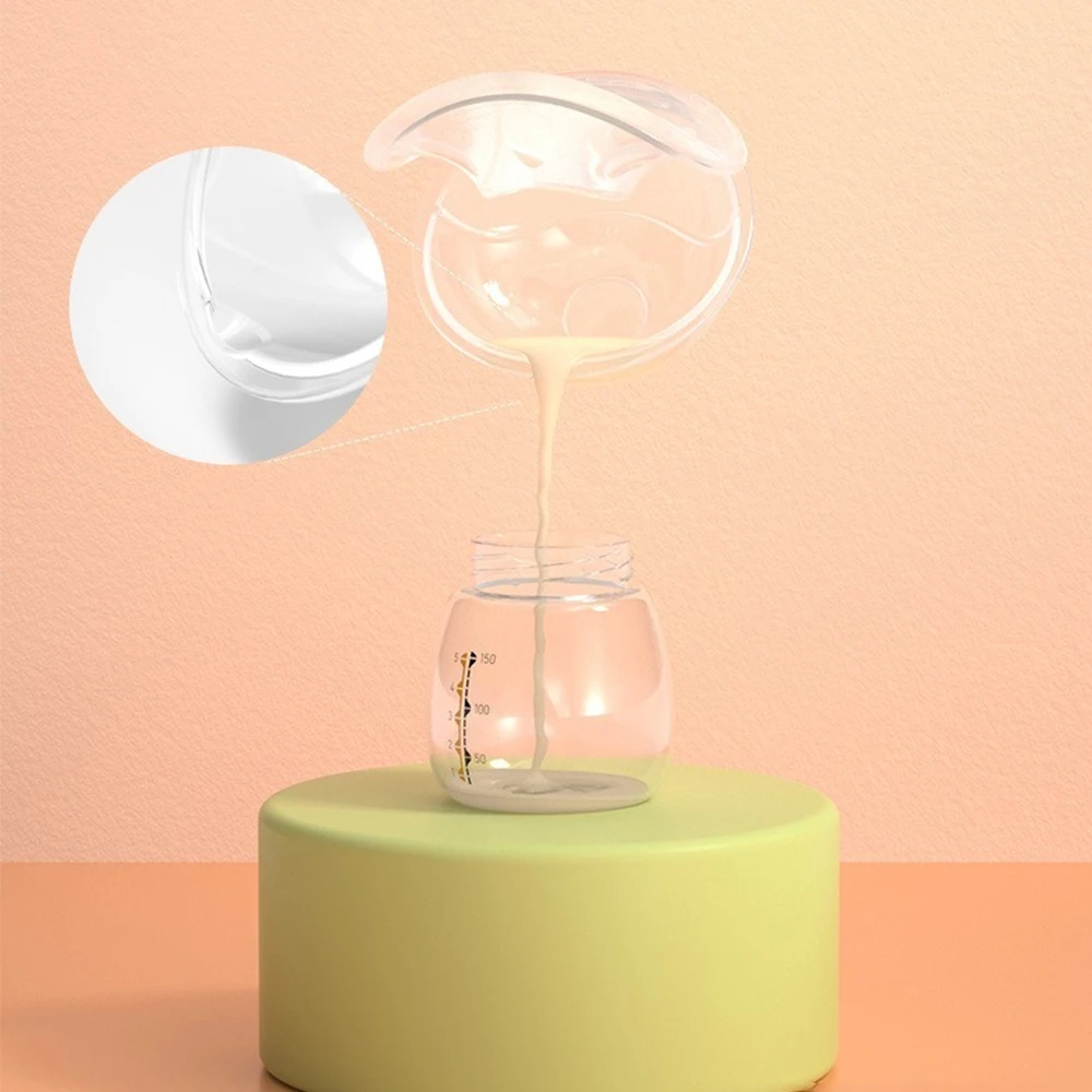 2Pcs Breast Milk Collector Silicone Baby  Breast pump Saver Collector Anti-leakage Milk Reusable Protect Sore Nipples BPA FREE 2