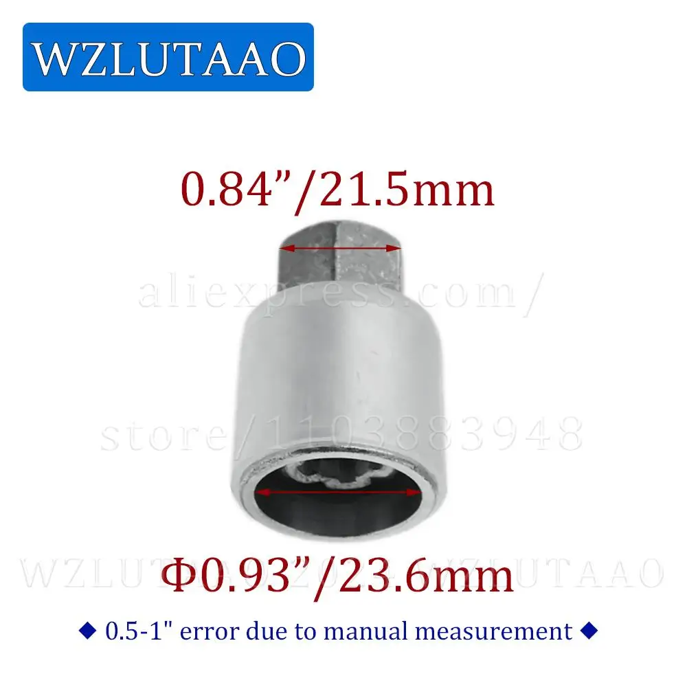 1Pcs Car Tire Anti-Theft Screw Removal Tool Socket Key Sleeve For VW Touareg Sharan Beetle Phaeton Tiguan CC Scirocco