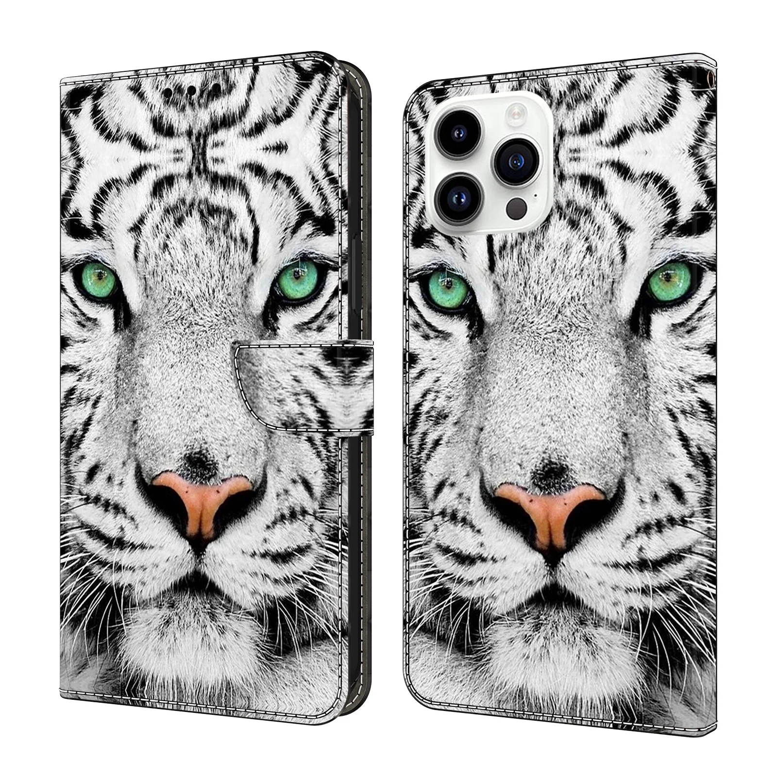 Premium 3D Magnetic Flip Wallet Leather Phone Case