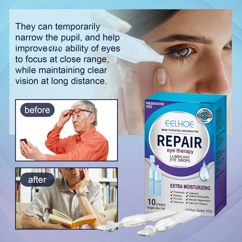 Eye Care Drops Eye Care Drops Treatment redness Blurred Vision Improve Enhance Eyesight Relief Eye Fatigue Dry itch Sooth Eyesight