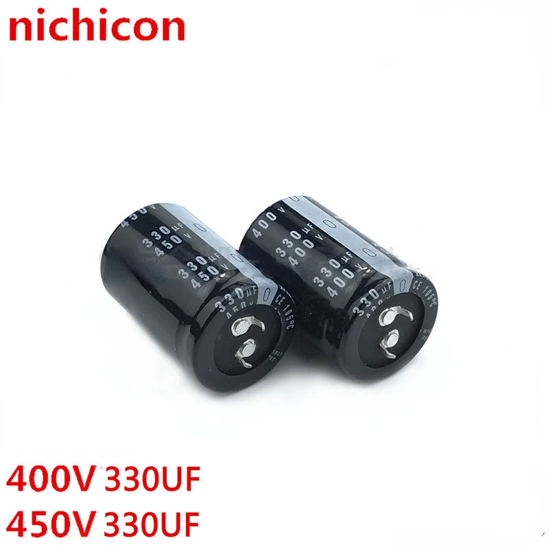 (1 шт.) алюминиевый электролитический конденсатор Nichicon 400v33 0uf 450V330UF22x50 25x4 0/45/50 30X30/35/40 мм, конденсаторы, конденсаторы