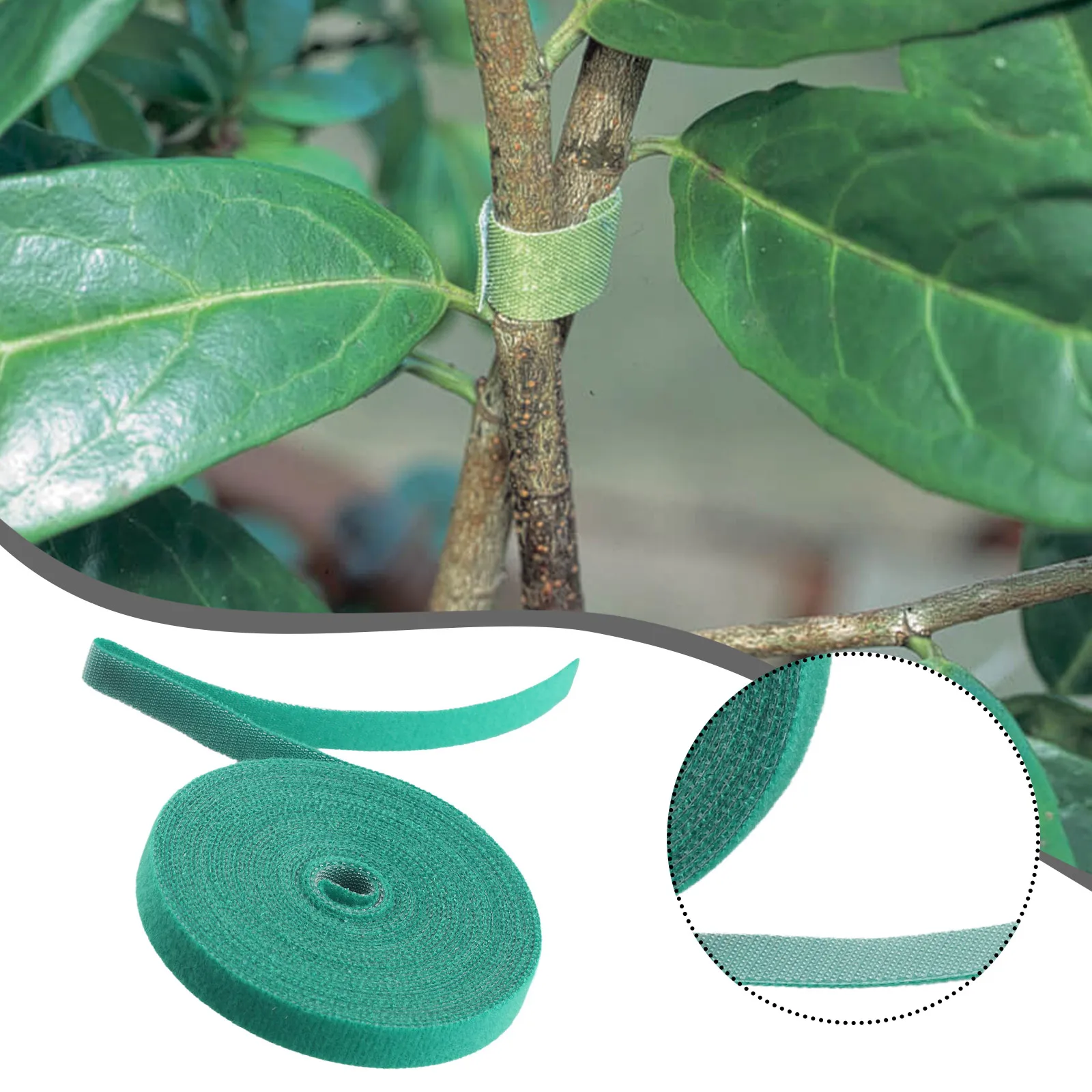 

1pc Garden Plant Support Tie Green Stretch Tie Tape Green Plant Garden Tie For Grafting Household Supplies For Curtains