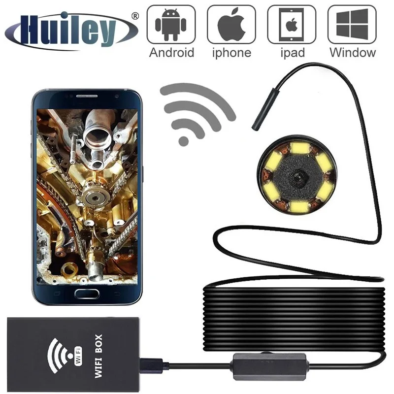 HD 1200P Wifi Endoscope Industrial Universal IP68 Waterproof Camera