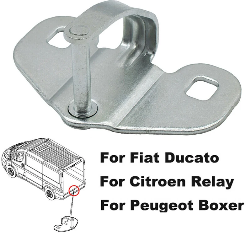 car tailgate hook 1345736080 Car Bottom Tailgate Hook Lower Rear Door Striker Catch Silver For Fiat Ducato Citroen Relay Peugeot Boxer 2006-2014