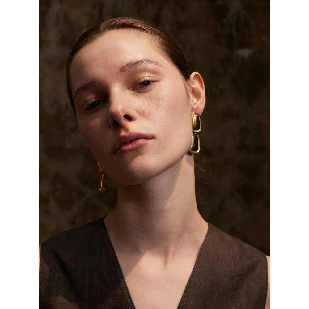 Yhpup Earrings Stainless Steel Waterproof