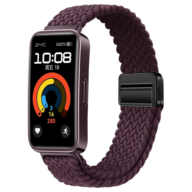 Nylon Braided Adjustable Magnetic Buckle Bracelet Wristband Accessory