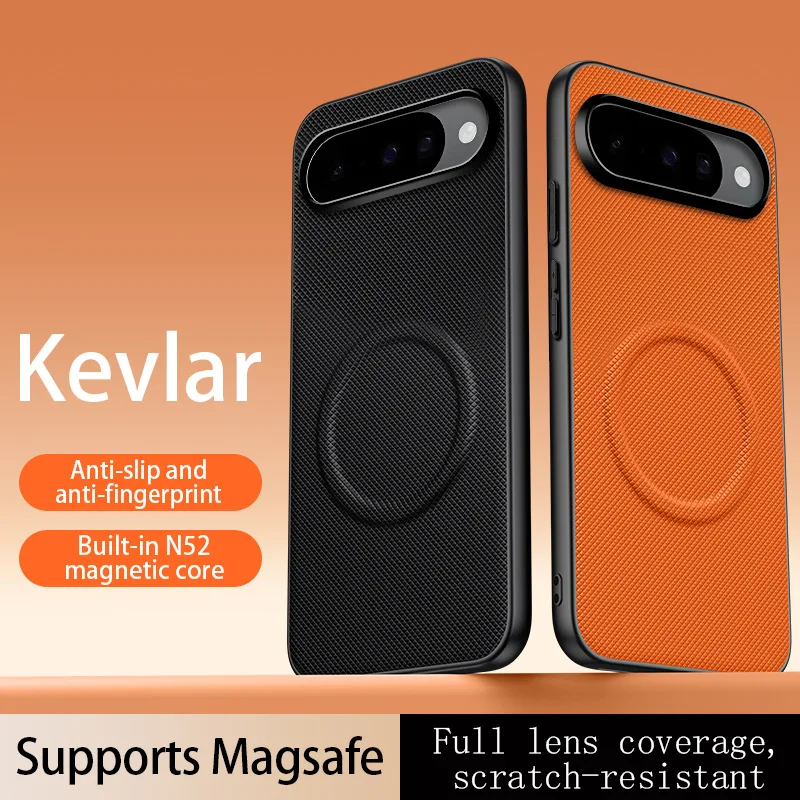 Sleek Matte Magnetic PU Leather Phone Case with Metal Lens Frame Cover