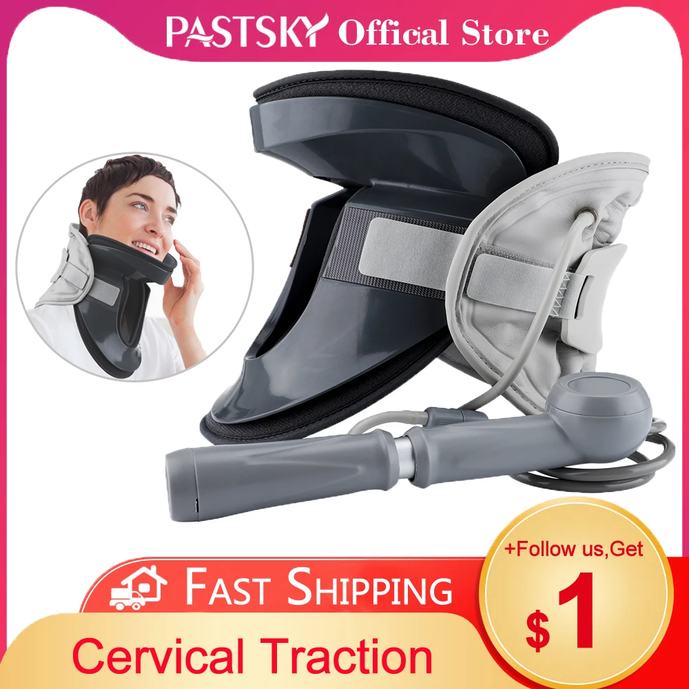 Cervical Traction Orthopedic Vertebra Neck Pillow Collar Adjustable Inflatable Medical Devices