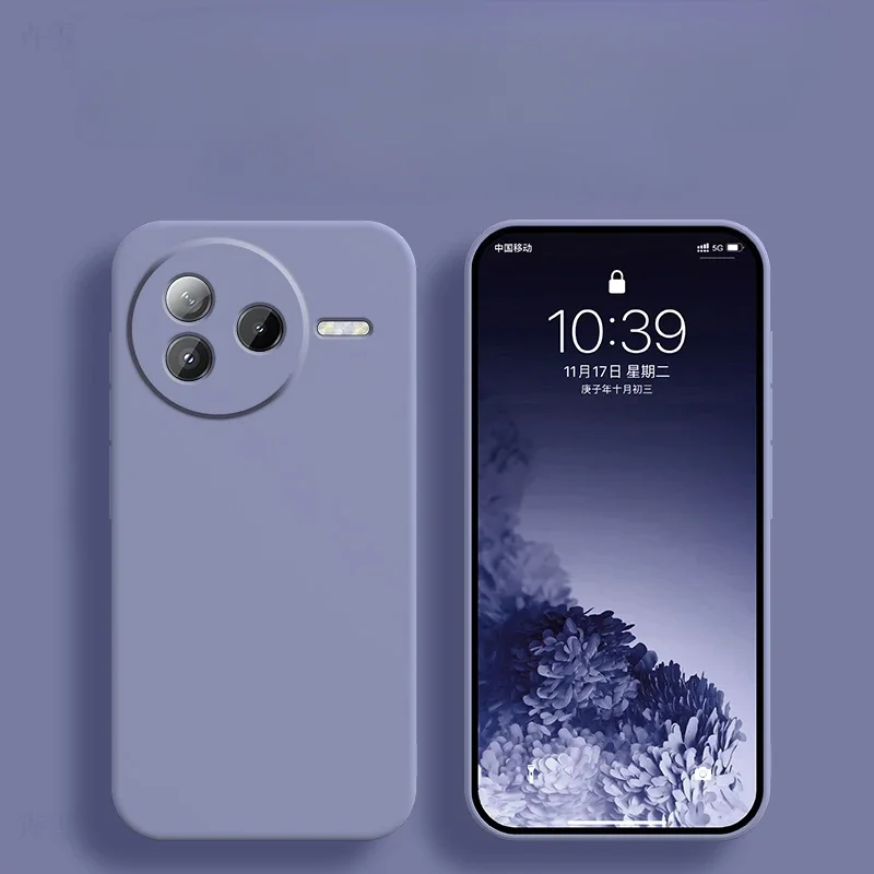 Liquid Silicone Matte Back Case with Candy Color and Camera Lens Protection