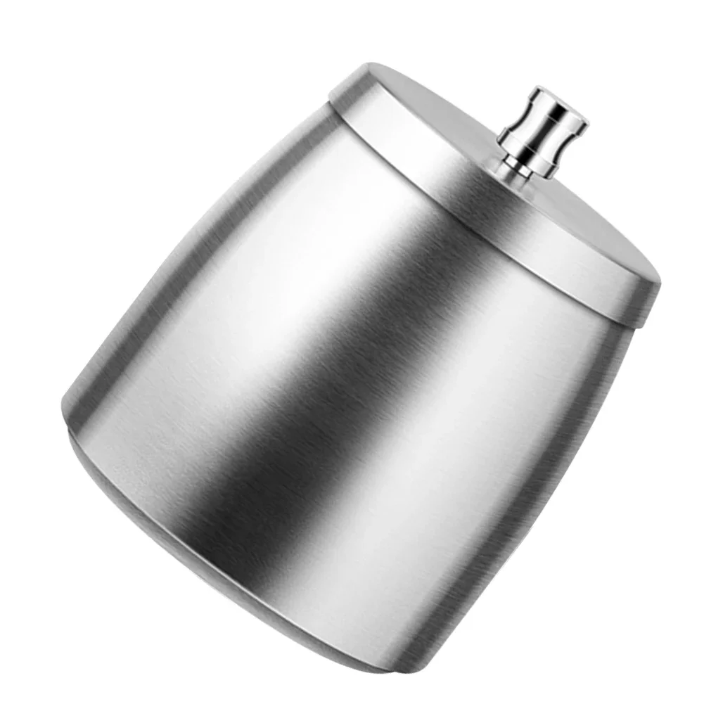 Stainless Steel Butt Bucket Windproof with Lid Cigarette Ashtray Large Capacity for Home/Office/Tabletop/Outside Patio/Balcony portable ashtray cigarettes ashtray stainless steel ashtray metal ashtray