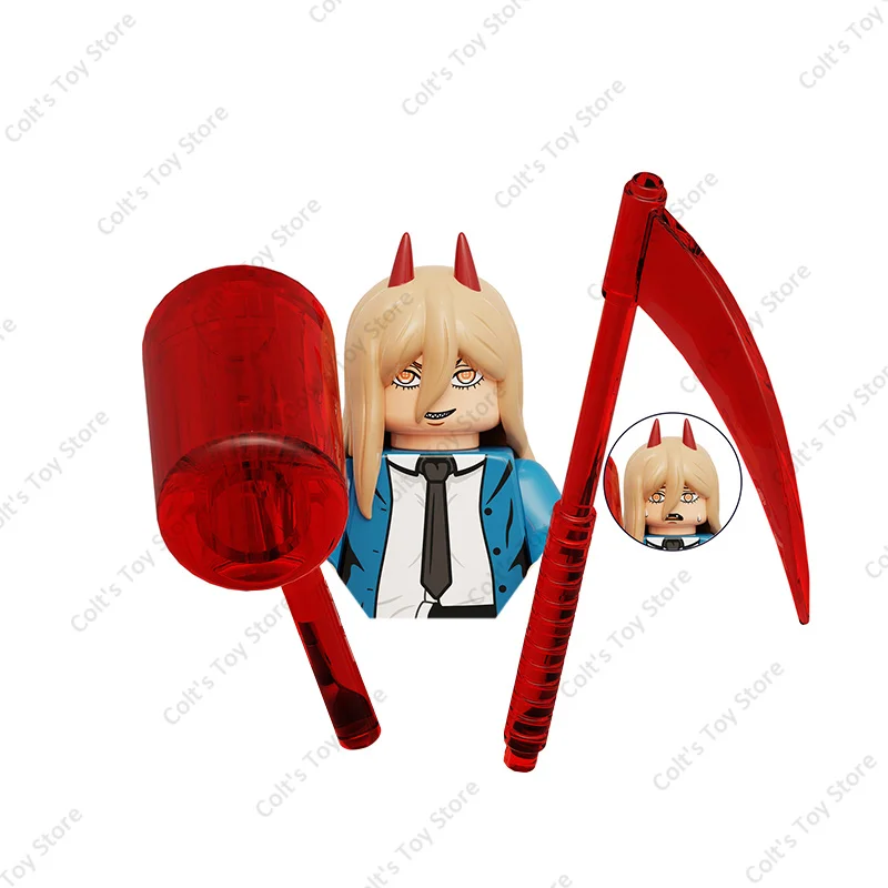 Chainsaw Man XP-506 Denji Power Hayakawa Aki Makima Cartoon Building Blocks  Mini Action Figures Dolls Model Kids Toys Gifts - AliExpress