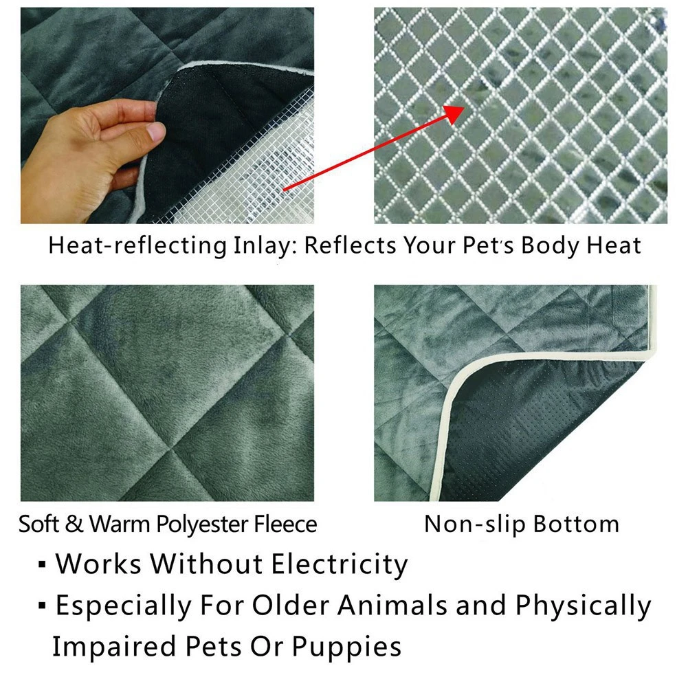 Self-warming Heated Mat Puppy Heating Pad Heating Mat for Old Pets