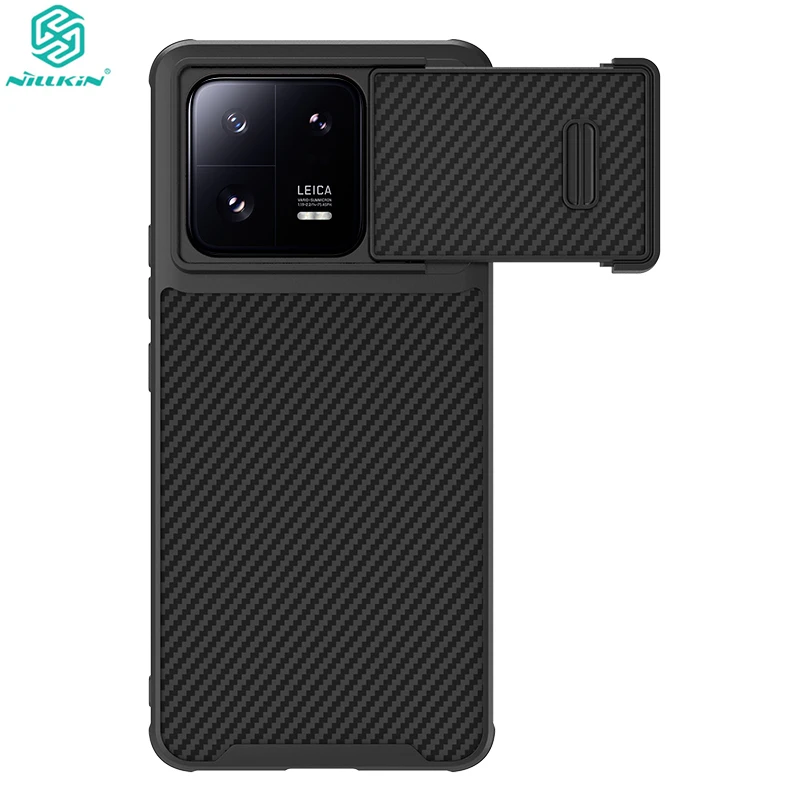 

for Xiaomi Mi13 Pro Case Nillkin Synthetic Fiber S Carbon Fiber PP Back Cover For Xiaomi 13 Case