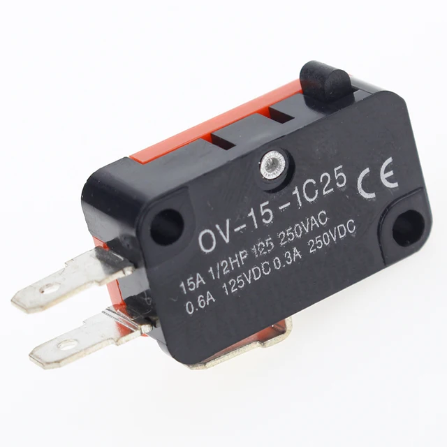 10 pcs/lot grand micro-interrupteur V-15-1C25, point d'argent V-15-IC25 four à micro-ondes, interrupteur de contact, interrupteur tactile à point de cuivre 1