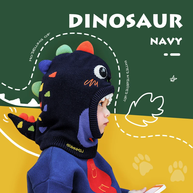 Passamontagna Invernale Bambini 3 In 1 – Berretto E Sciarpa In Maglia Con Pompon, Fodera In Pile, 1-7 Anni