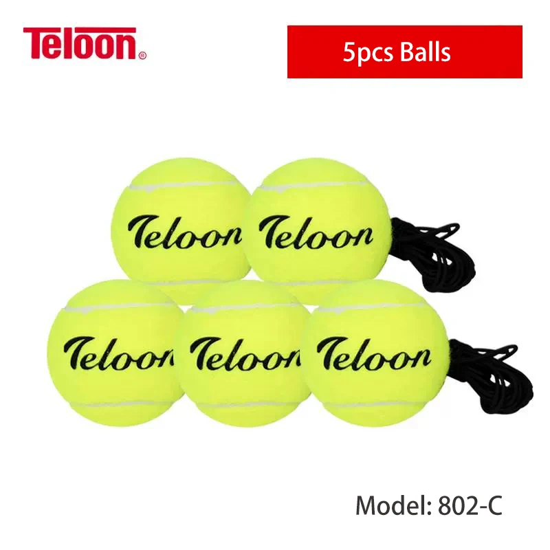 

Teloon 5Pcs Tennis Trainer for Self Practice Exercise Equipment for Adults Kids Beginners Rebound Tennis Ball with String