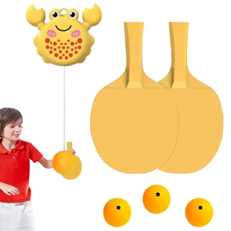 

Indoor Table Tennis Trainer Indoor Crab Table Tennis Device Parent Child Interaction Toys Self Workout Training Tool No Punch