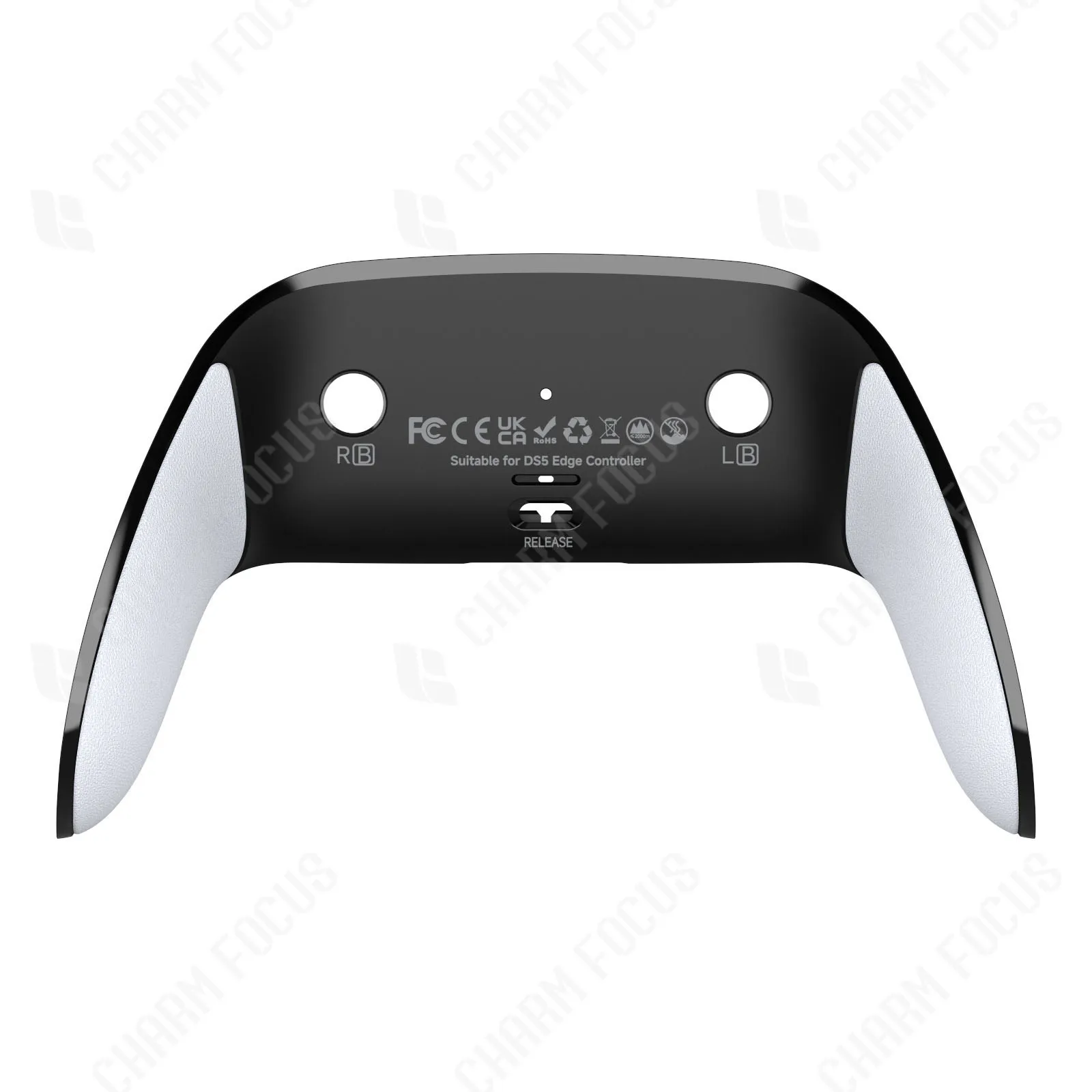 Decorative Bottom Shell with Soft Rubber Grip for DIY Replacement (Controller Not Included)