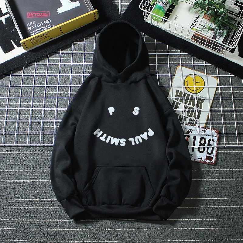 

2023 Latest men's hoodie Smiley printed men's long sleeve pullover with pocket coat street wear Harajuku Trend hooded sweatshirt