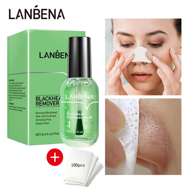 Blackhead Remover Lanbena Blackhead Mask Pore Strips Peel Off Masque  Nettoyant pour les pores du visage 30g