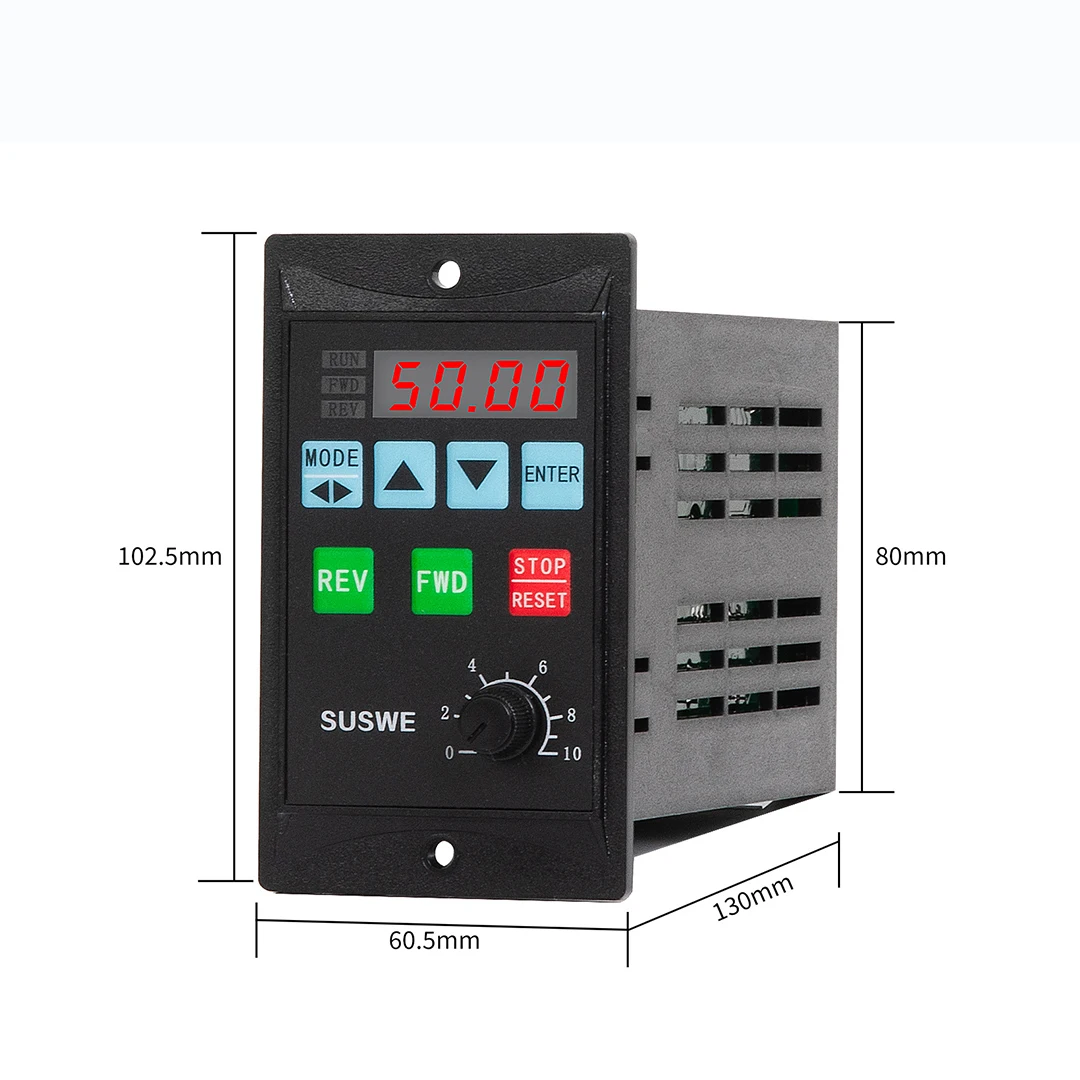 Panel type speed regulator single-phase 220V three-phase T13 three-phase motor v