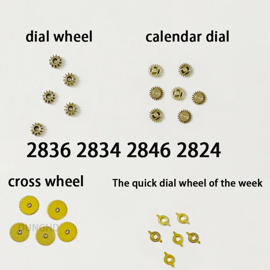 Le Parti Smontate Originali Sono Adatte Per Il 2836 2834 2824 Movimento Span Wheel Dial Needle Wheel Calendar Wheel Week Fast Dial