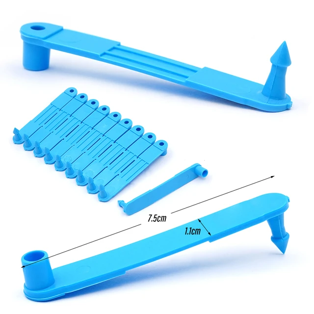 100 Etichette Auricolari Per Animali - Verde, Per Bestiame, Pecore, Capre E Conigli - Foto 6