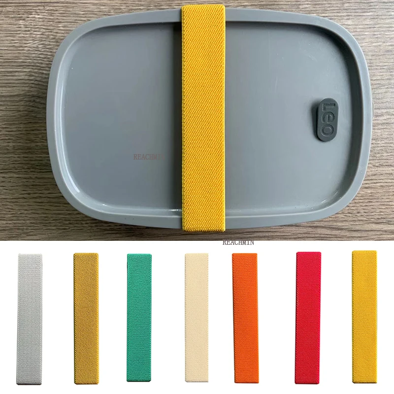 10pcs Bento Box Elastic Strap Color Lunch Box Fixed Belt Box Straps