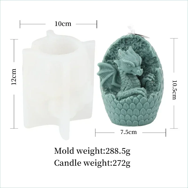 Animal Dragon Candle Mold Silicone Handmade Desktop Decoration Gypsum Aromatherapy Candle Making Tool Resin Soap Mold