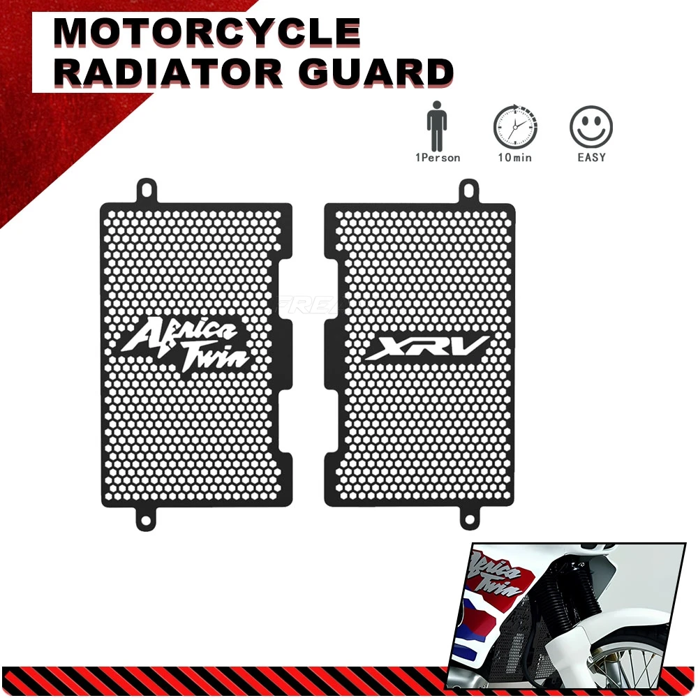 

For Honda XRV650 AFRICA TWIN 650 1988 - 1989 XRV 650 AfricaTwin AFR Motorcycle Oil Cooler Guard Radiator Grill Cover Protector