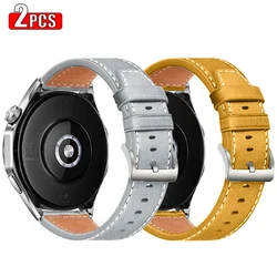 Elegant Leather Watchband - Premium 20mm & 22mm Strap - 20mm Watch band (2Pcs - Style C)