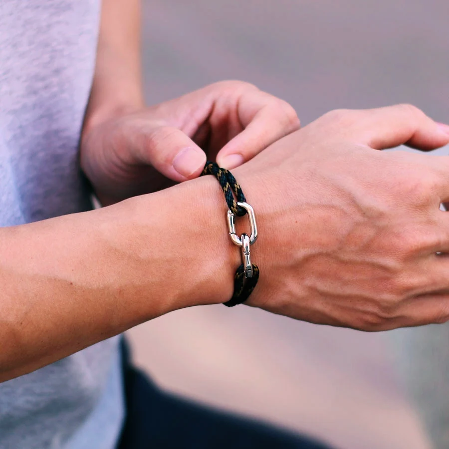 Handmade String Bracelet for Men Stylish Knot Surfing Jewelry