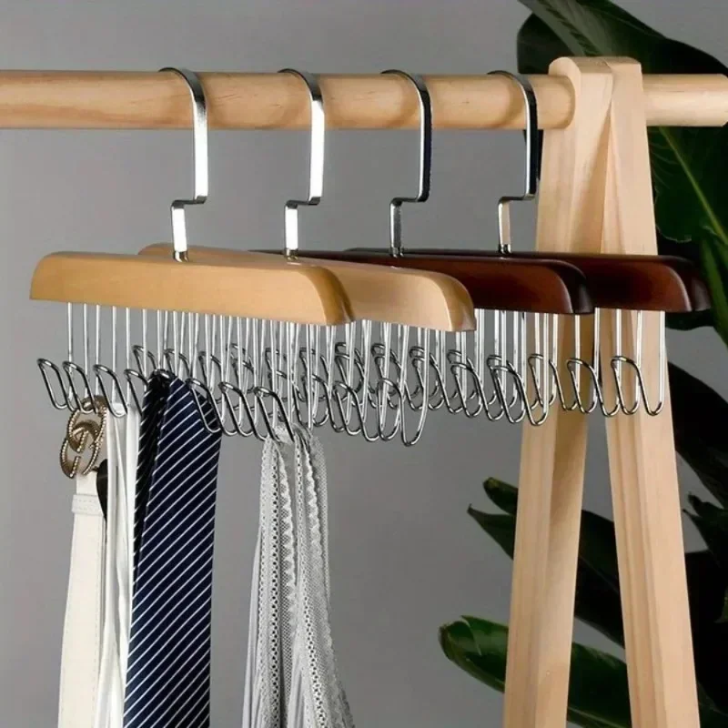 household multifunctional hooks multi-pants clip organizer clothes hanger stainless steel clothes drying rack with 8 hooks 3