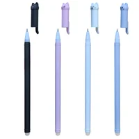 0.5mm Cat Animal Erasable Gel Pens Set Washable Handle Magical Eraser Gel Pen Blue/Black Ink Erasable Refills Rod Office Writing 2