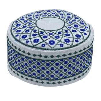 Muslim Men Hats Cotton Embroidery Arab Men's Prayer Hat Arabia Islamic Clothing Accessories Turban Musulman Middle East Caps