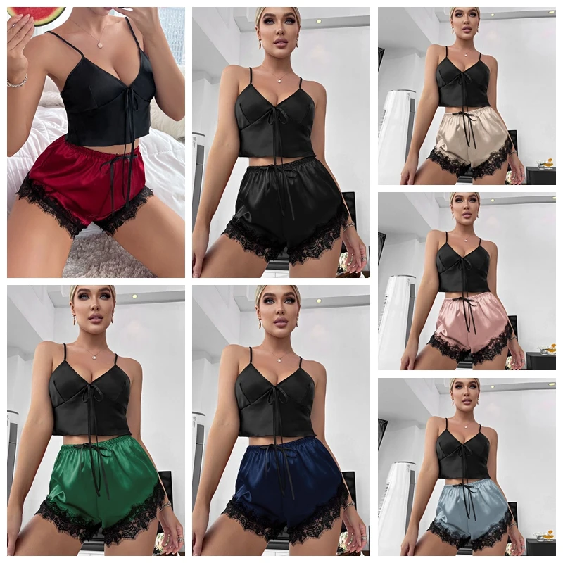Woman 2 Piece Underwear Sets Eyelash lace Bralette Brassiere Bra Set Push  Up Bras and Panty