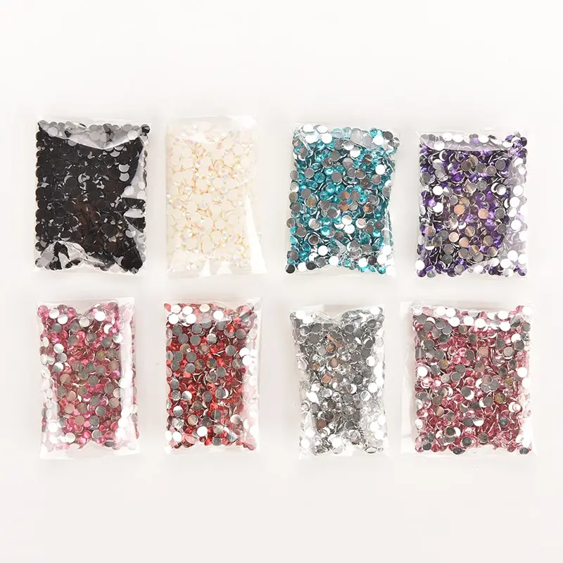 

1000pcs/bag 4mm 3D Nail Art Decoration Gems Rhinestones Crystal Clear AB Non Hotfix Flatback Nail Rhinestoens For Nails